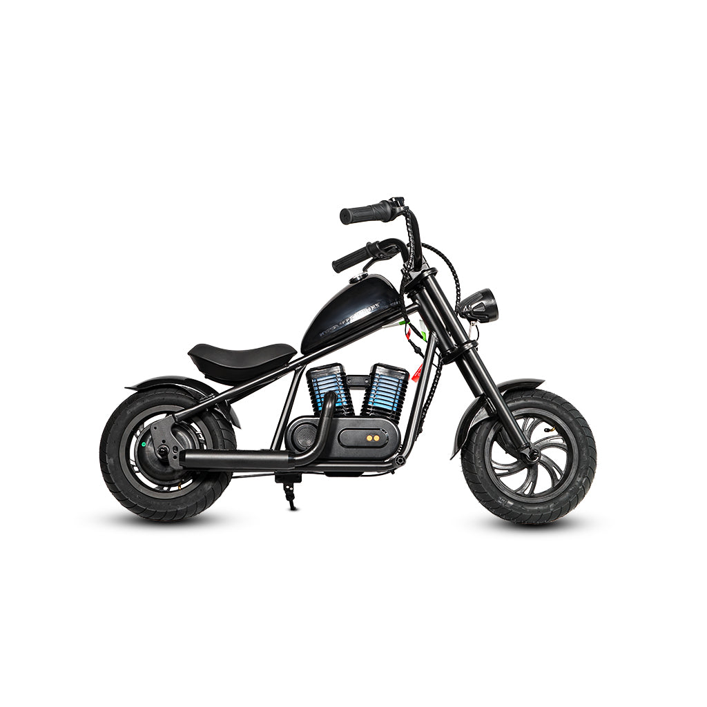 CRONY EL-MB03P Children Harley black plating With APP Bluetooth sounds and fake smoke LED light