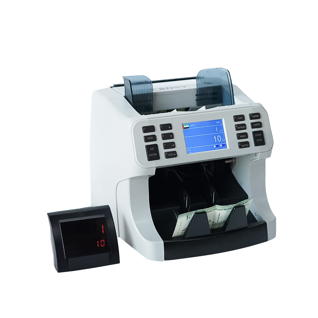 CRONY H-8700 High-Speed Smart Bill Counter 1200 Notes/Min Built-in Thermal Printer TFT Display Banknote Verifiers