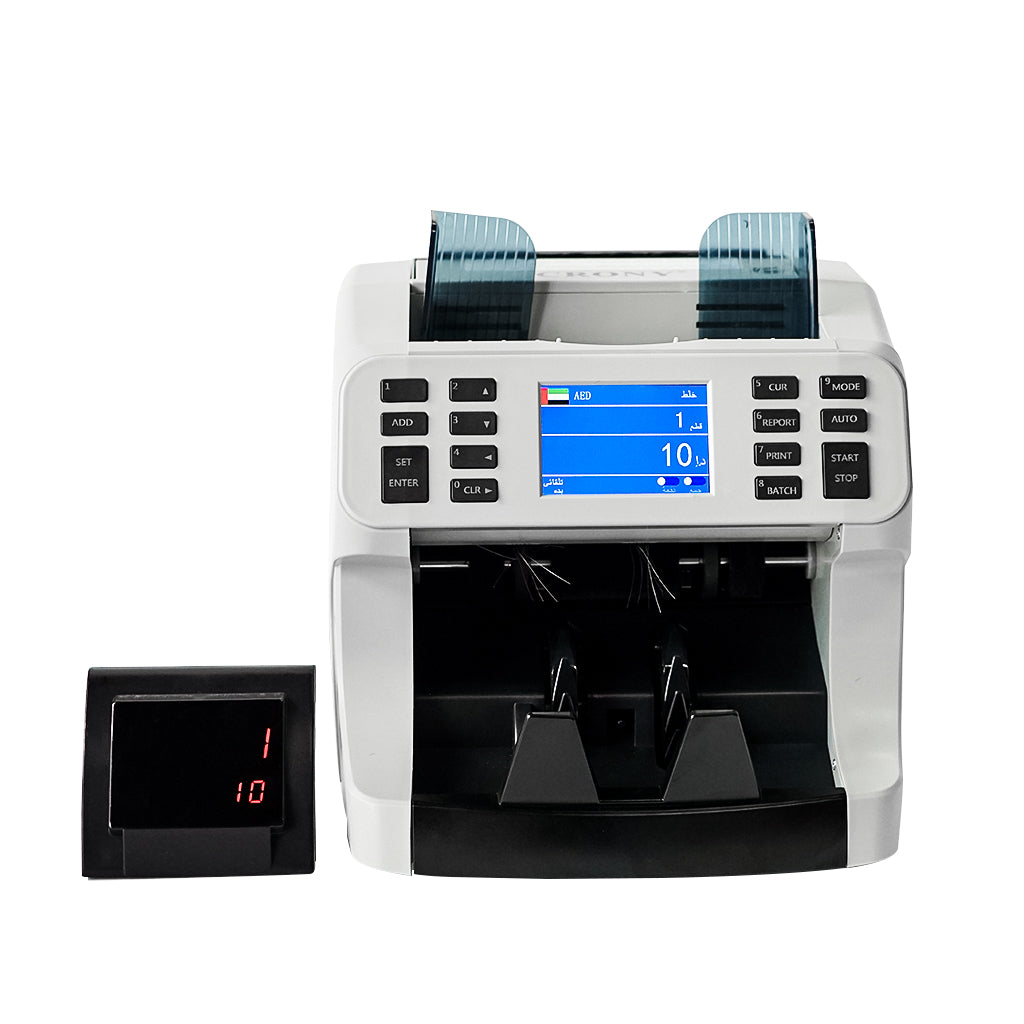 CRONY H-8700 High-Speed Smart Bill Counter 1200 Notes/Min Built-in Thermal Printer TFT Display Banknote Verifiers