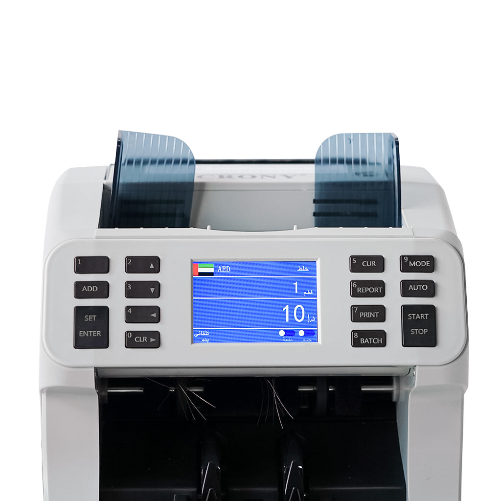 CRONY H-8700 High-Speed Smart Bill Counter 1200 Notes/Min Built-in Thermal Printer TFT Display Banknote Verifiers