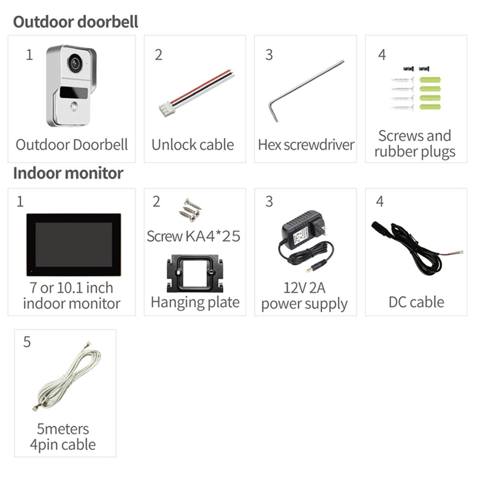 CRONY 10-inch HD IP Video doorphone touch indoor monitor wifi video door phone intercom system