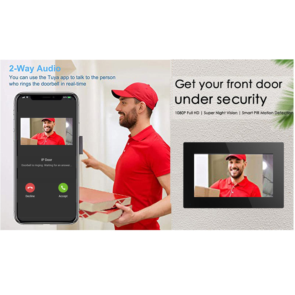CRONY 10-inch HD IP Video doorphone touch indoor monitor wifi video door phone intercom system