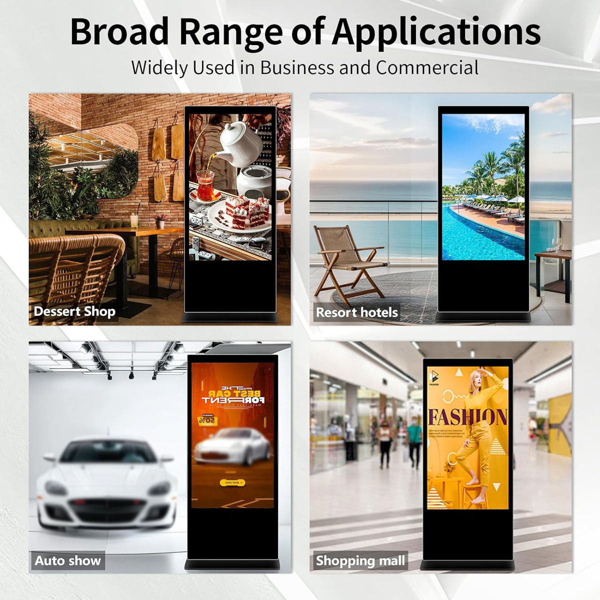 CRONY TX55-2 55inch Advertising machine LCD Totem Display Kiosk Touch Screen Floor-Standing Advertising Video Player