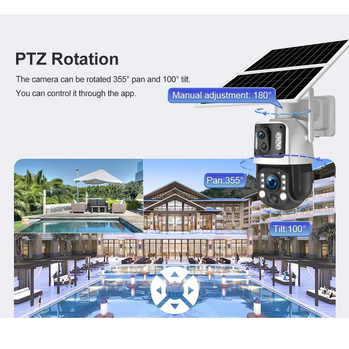 CRONY RBX-SD500 50X Low power 4G solar camera Outdoor Security with Full Color Night Vision Motion Tracking Human Detection