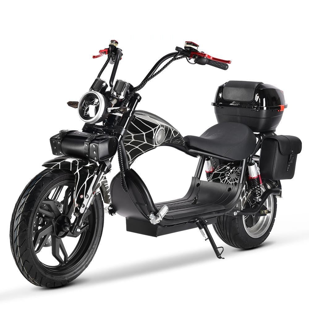 CRONY X1 60V20A Electric Scooter 4000W Motor 60V/20AH Battery 40-45KM Range Front/Rear Suspension Disc Brakes