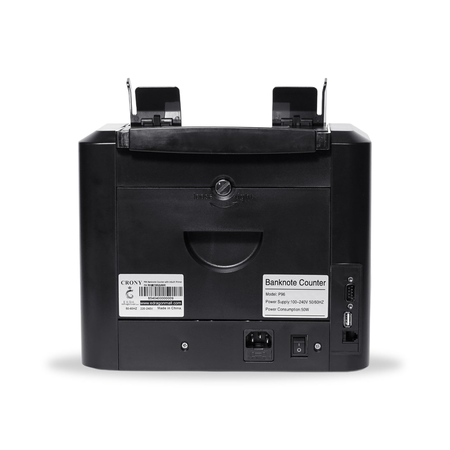 CRONY P96 Banknote Sorter with Inbuilt Printer Multi-Currency Detection LCD Display Simple Maintenance Upgrade by USB Banknote Verifiers