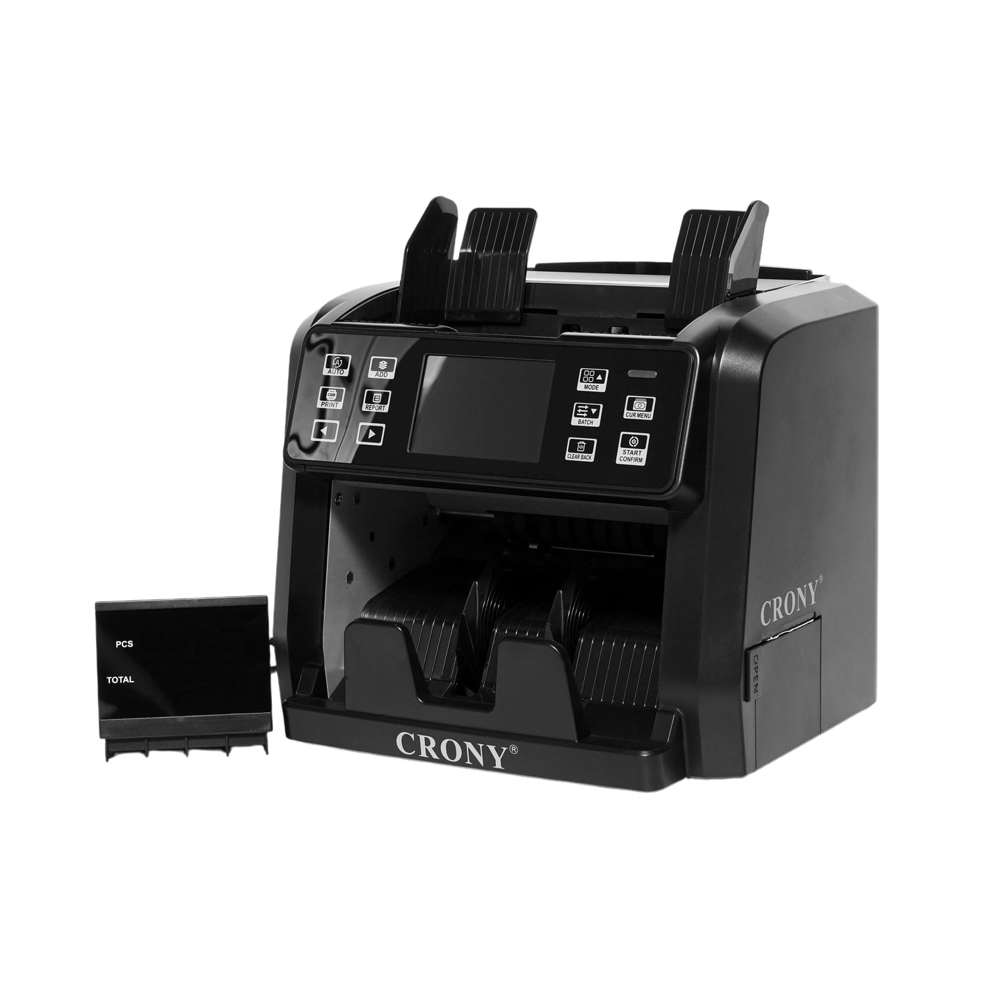 CRONY P96 Banknote Sorter with Inbuilt Printer Multi-Currency Detection LCD Display Simple Maintenance Upgrade by USB Banknote Verifiers