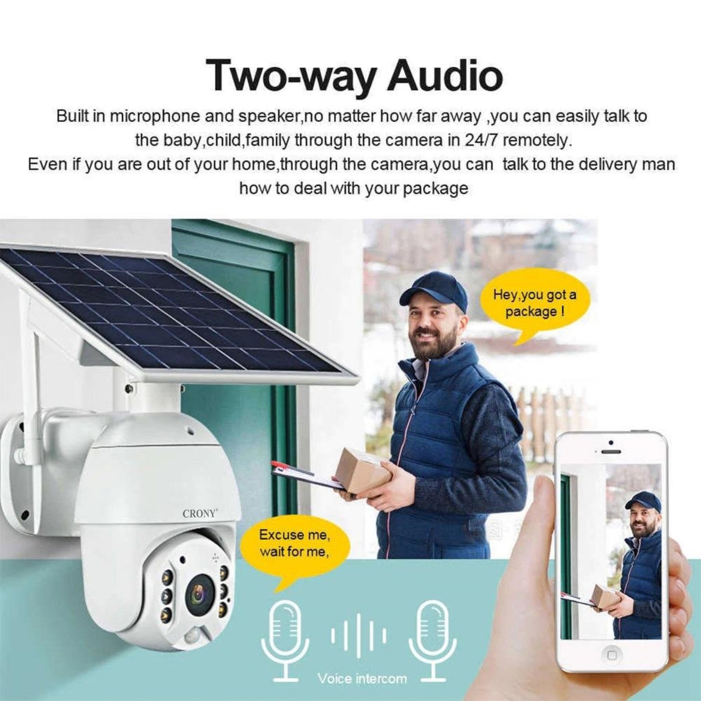 CRONY RBX-S10P-10X 4G Solar PTZ Wireless 10X Zoom Camera