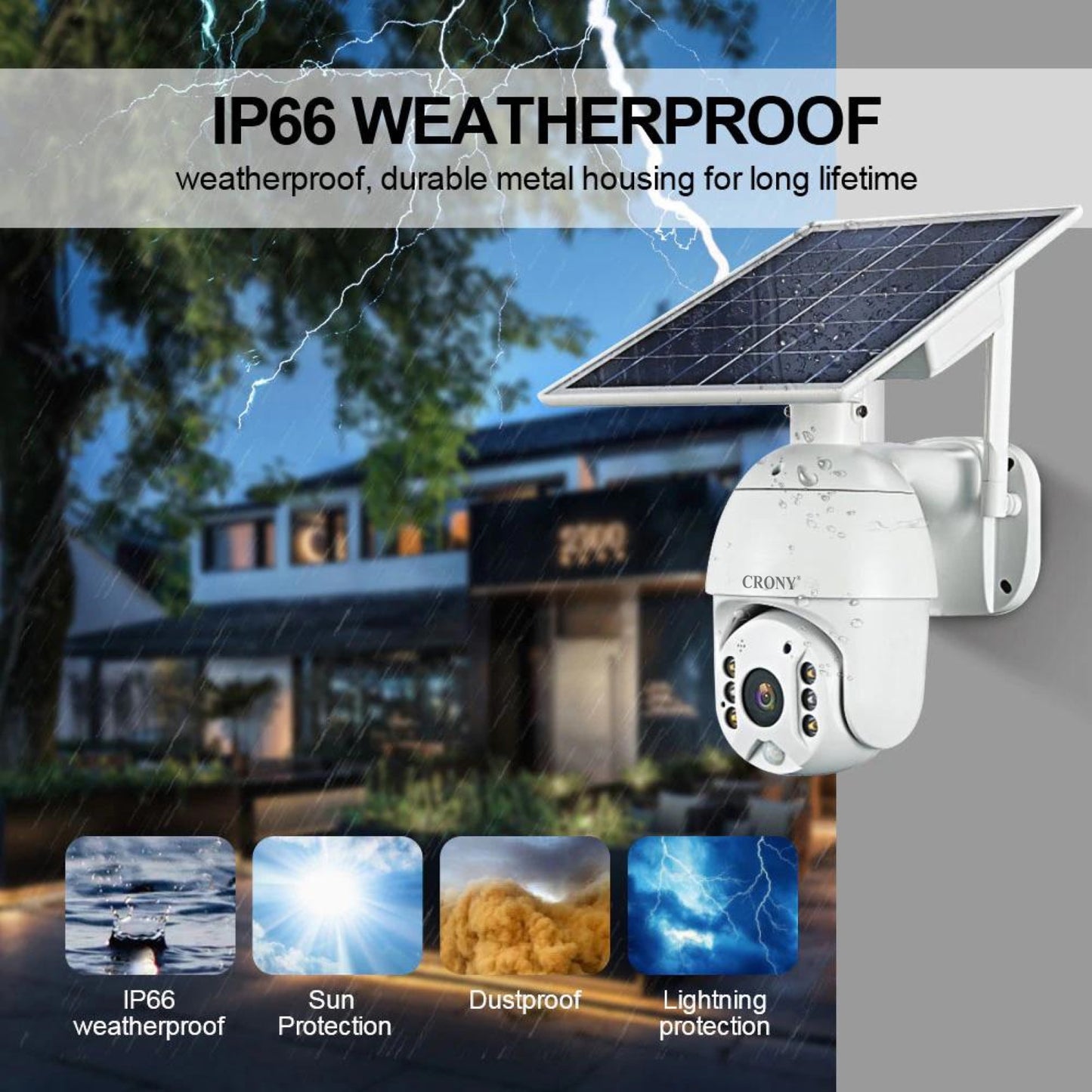 CRONY RBX-S10P-10X 4G Solar PTZ Wireless 10X Zoom Camera