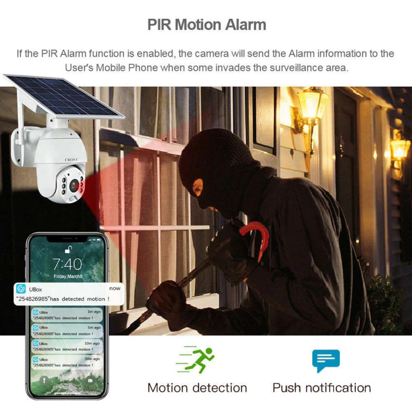 CRONY RBX-S10P-10X 4G Solar PTZ Wireless 10X Zoom Camera