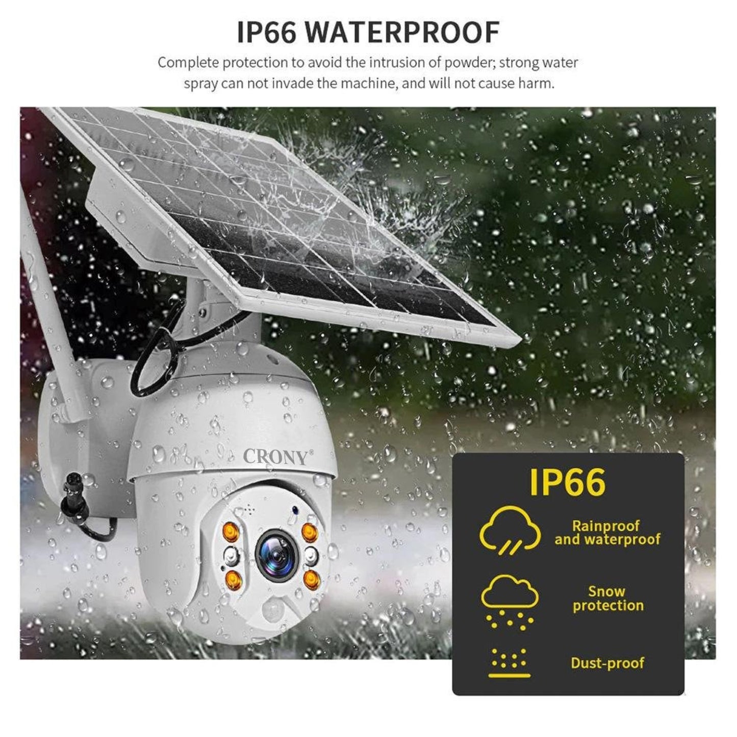 CRONY RBX-S10P-10X 4G Solar PTZ Wireless 10X Zoom Camera
