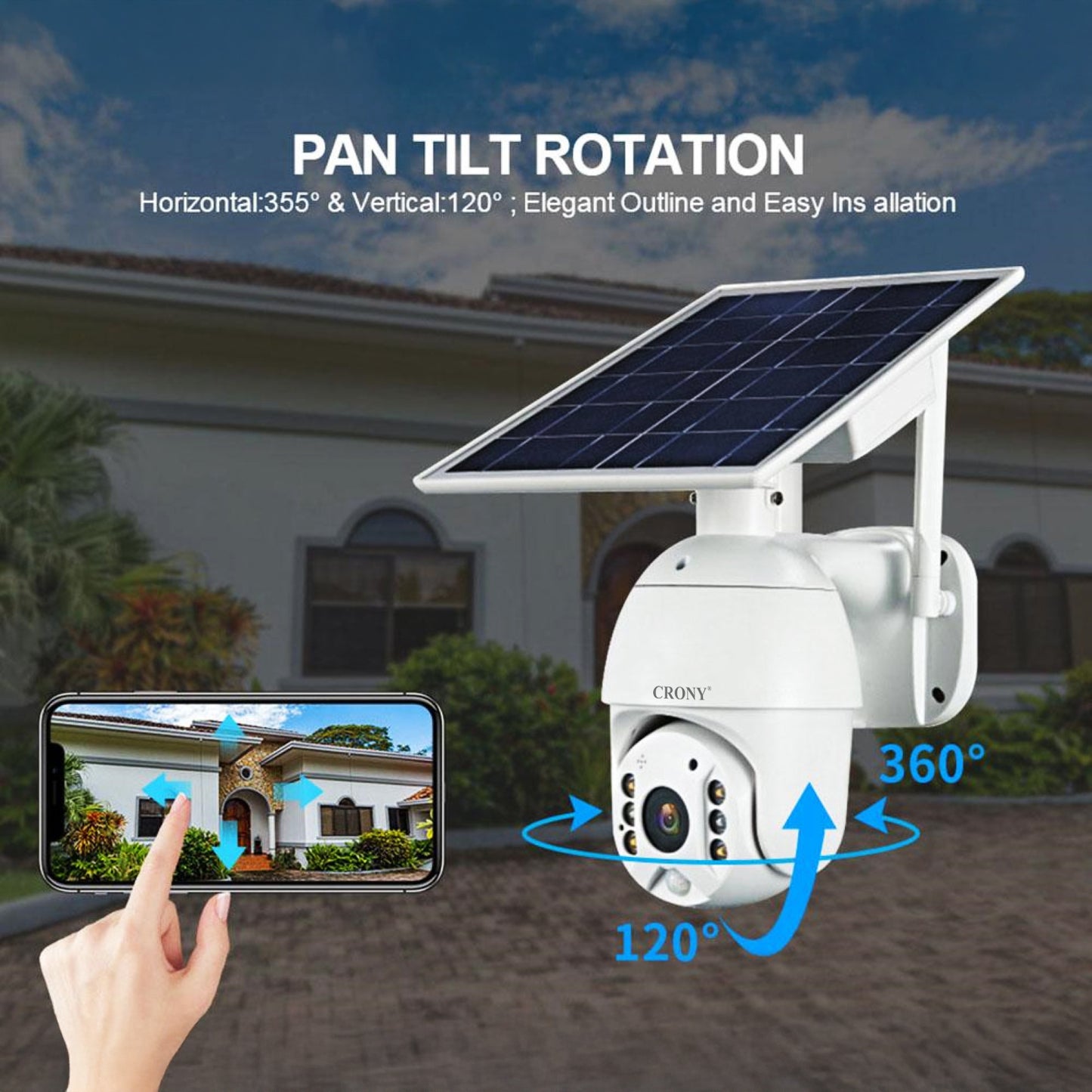 CRONY RBX-S10P-10X 4G Solar PTZ Wireless 10X Zoom Camera