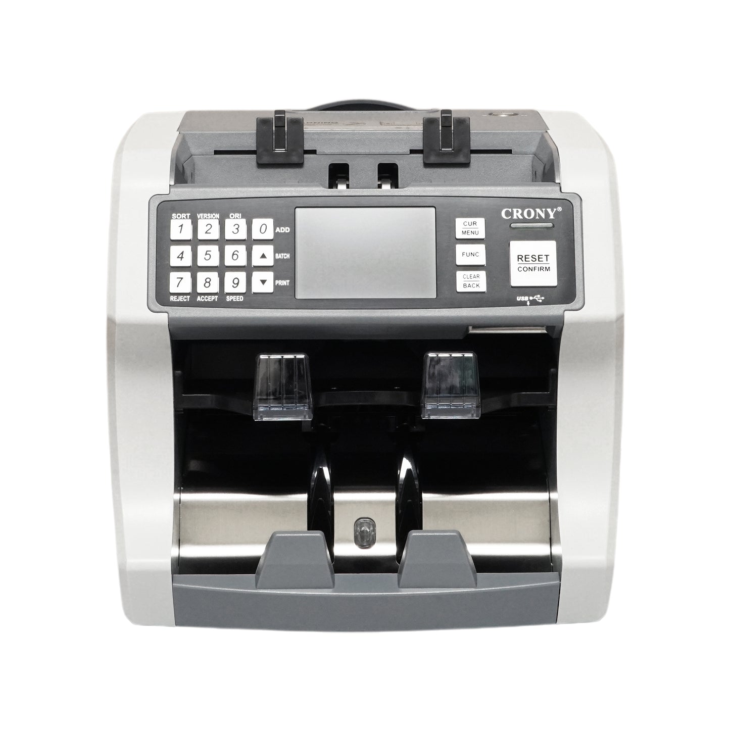 CRONY S200 High-Speed Smart Bill Counter Built-in Thermal Printer Touch Screen Banknote Verifiers