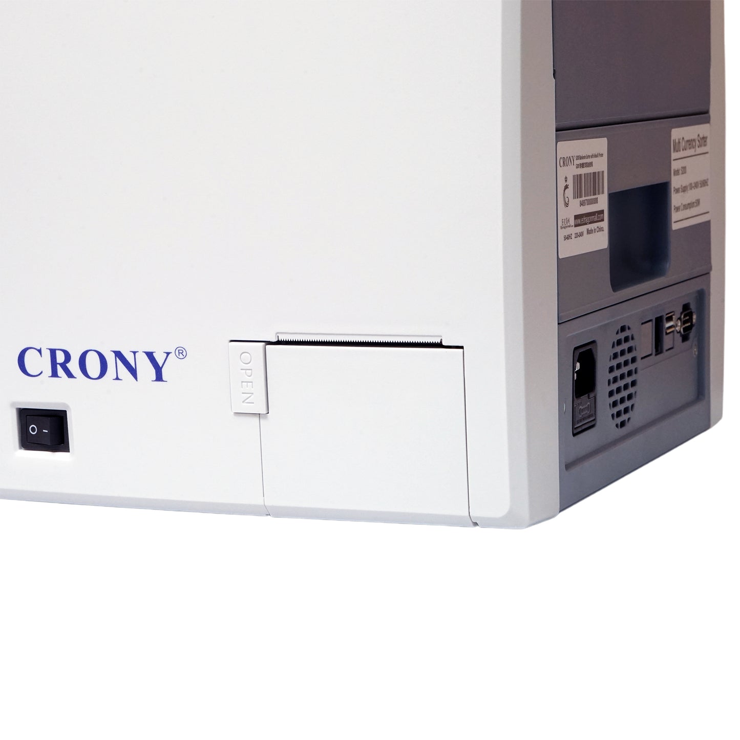CRONY S200 High-Speed Smart Bill Counter Built-in Thermal Printer Touch Screen Banknote Verifiers