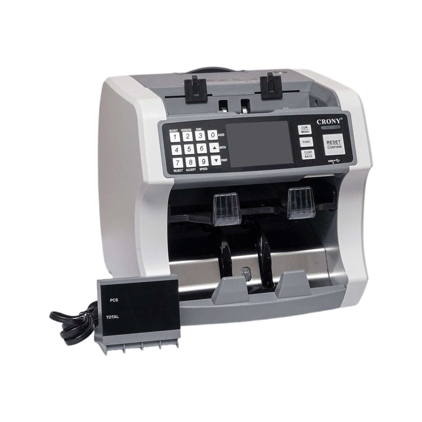 CRONY S200 High-Speed Smart Bill Counter Built-in Thermal Printer Touch Screen Banknote Verifiers