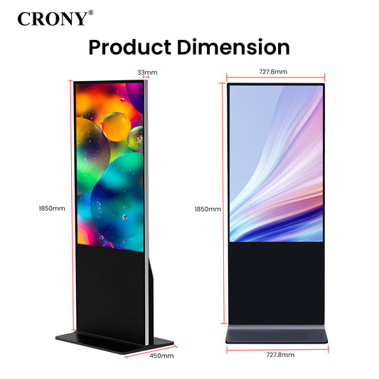 CRONY TX55-2 شاشة ذكية تفاعلية تعمل باللمس 55 بوصة 4K عرض ذكي أندرويد 11 لوحة LED مكبر صوت مزدوج للمكتب المدرسة المؤتمر