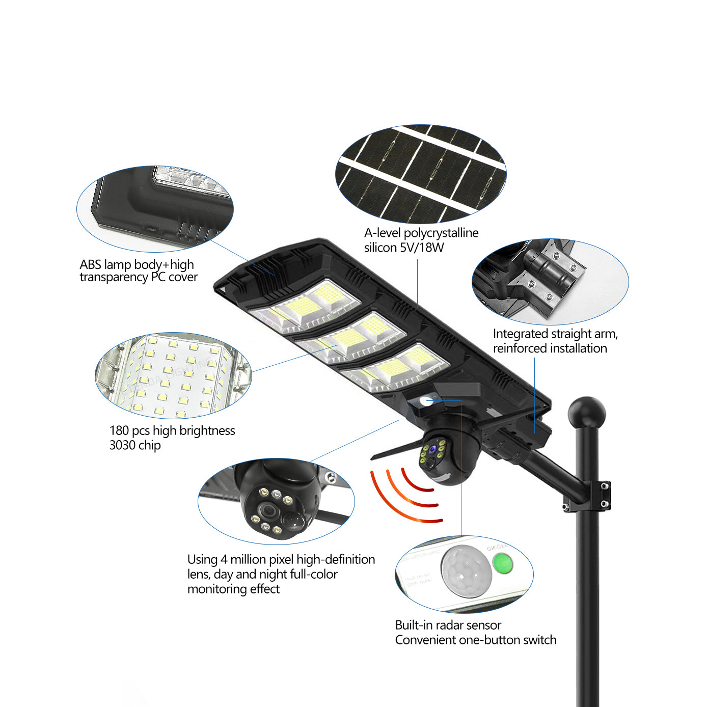 CRONY VC88 4MP 1080P Solar Camera 4G/Wi-Fi Connectivity PTZ Function IR Night Vision Humanoid Tracking