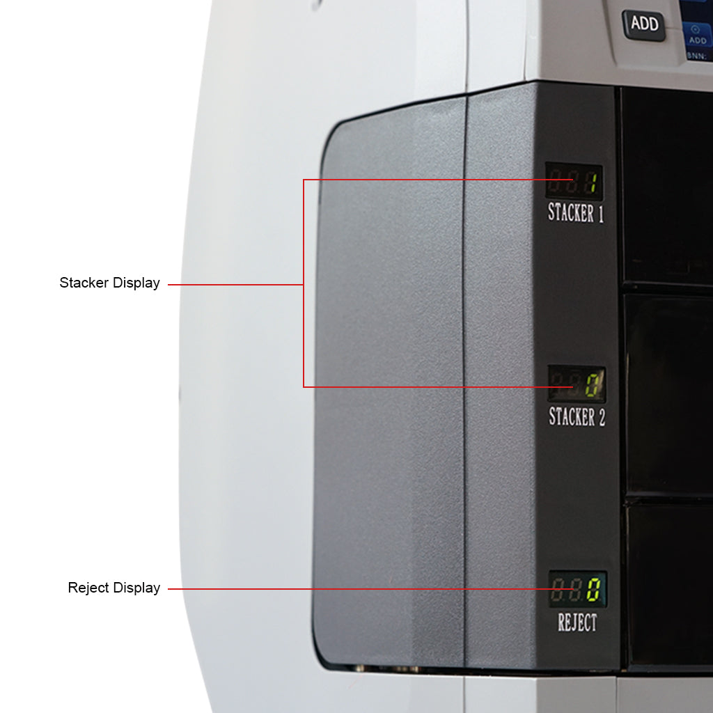 CRONY Banknote Verifiers WR8301 2+1 Multi Currency Mix Value Money sorter Pocket Money Counter and Sorter