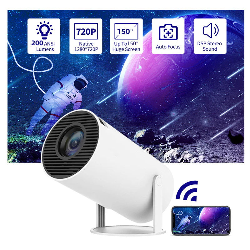 CRONY HY-300A Game projector 180° Automatic Focus Home Video Portable Projector