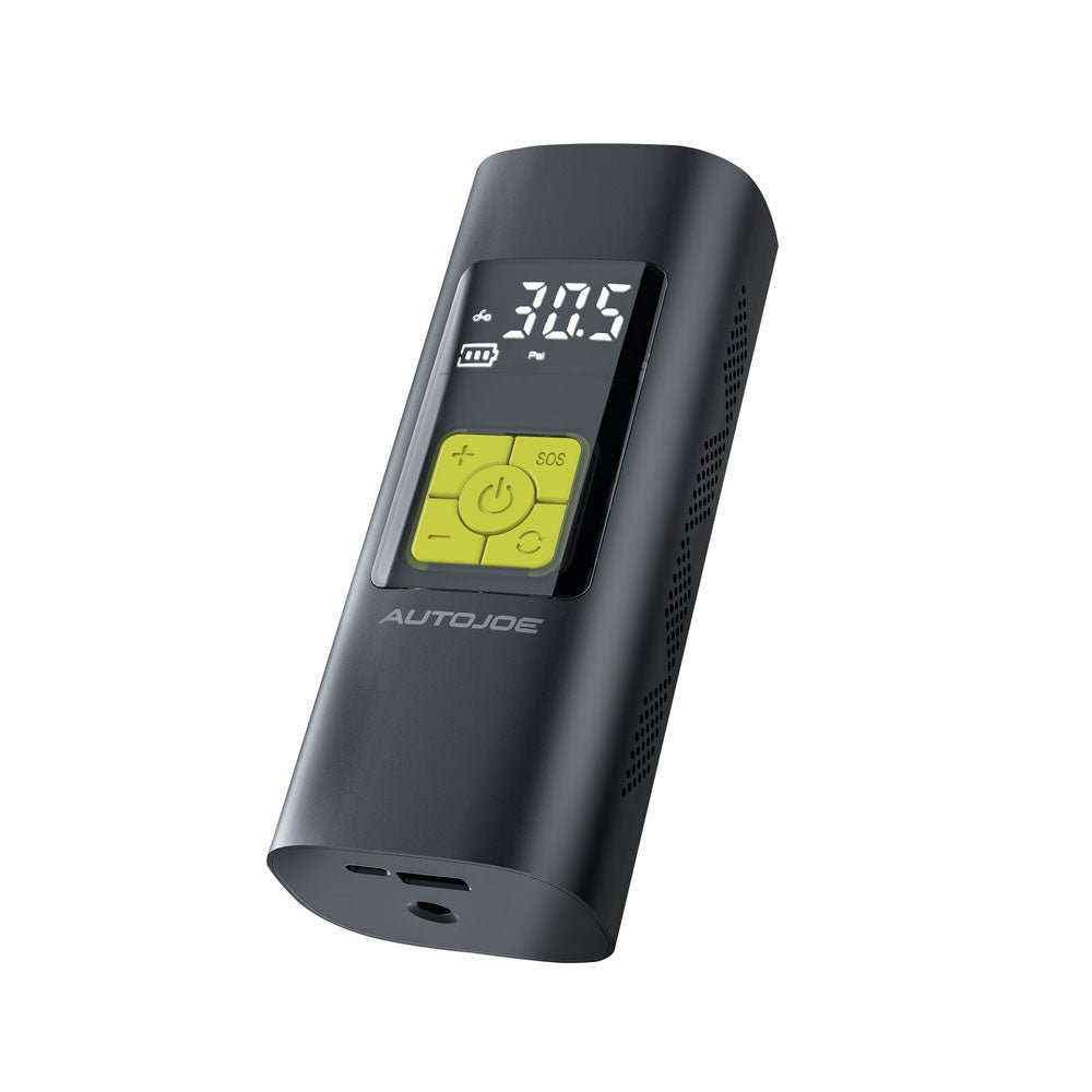 ATJ-AC100 Portable Electric Air Inflator Auto Ultra Compact Cordless Digital Air Pump Inflator/Power Bank | W/ 12-Volt DC Adaptor - Edragonmall.com