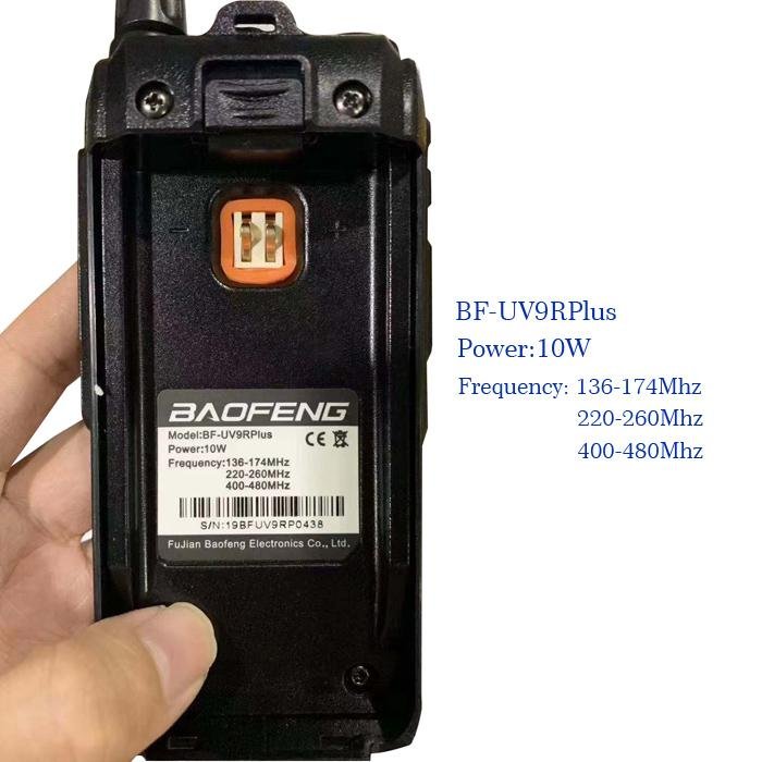 Baofeng 10W UV-9R Walkie Talkie Radio Handheld 8-15km IP67 Portable Radio Dust Cold Waterproof Radio