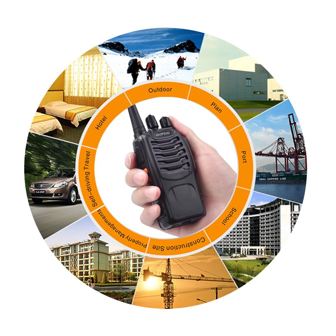 Baofeng 5W BF-888S 2 Pcs Walkie Talkies Dual-frequency 2-4 KM