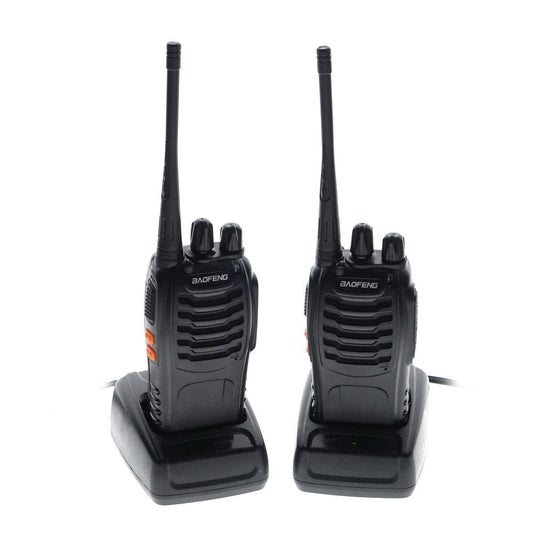 Baofeng 5W BF-888S  2 Pcs Walkie Talkies BF-888S Handheld Two Way Radios Battery with Charger 2-4 KM