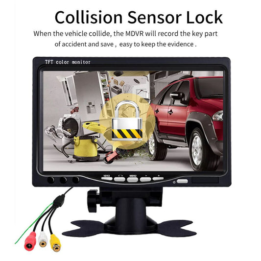 مجموعة CRONY C-1004 LCD DVR للسيارة 4 قنوات H.264 2.0 ميجابكسل 1080P AHD مسجل فيديو مركبة متنقل MDVR
