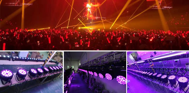 CRONY 10W*18EACH RGBW Normal Waterproof PAR light professional ceiling stage lights dj rgbw 4 in 1 outdoor waterproof led par light for club bar - Edragonmall.com