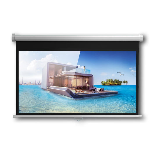 Crony 120 Inch 4:3 Anti-Light Projection Screen Widescreen Projector Manual Pull Down Projection Screen - Edragonmall.com