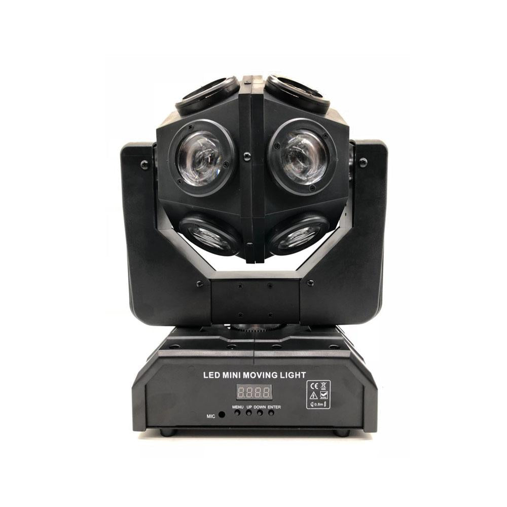 Crony 12pcs X 10W LED Super Beam Mini Moving Head light Double Ball Football Light RGBW Color For KTV bar, art bar,Di bar, stage - Edragonmall.com