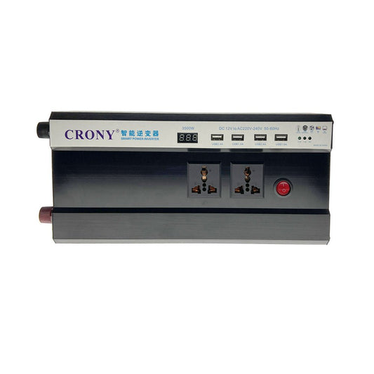 CRONY 3500W Inverter with Display Screen 12V 24V 48V DC 50Hz 60Hz Power Inverter Pure Sine Wave Inverter With 4 USB charging port - Edragonmall.com