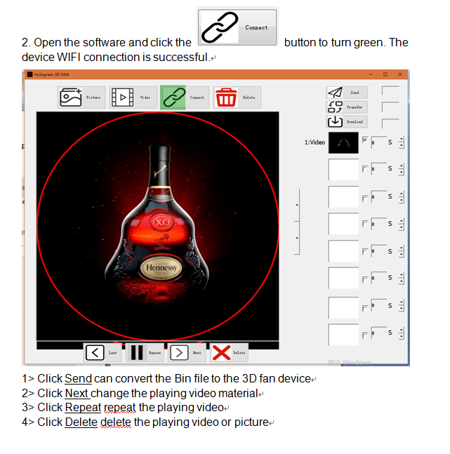 CRONY 3D AD 30CM Hologram Advertising WIFI+APP Advertising LED display Holographic Imaging Naked Eye Fan - Edragonmall.com