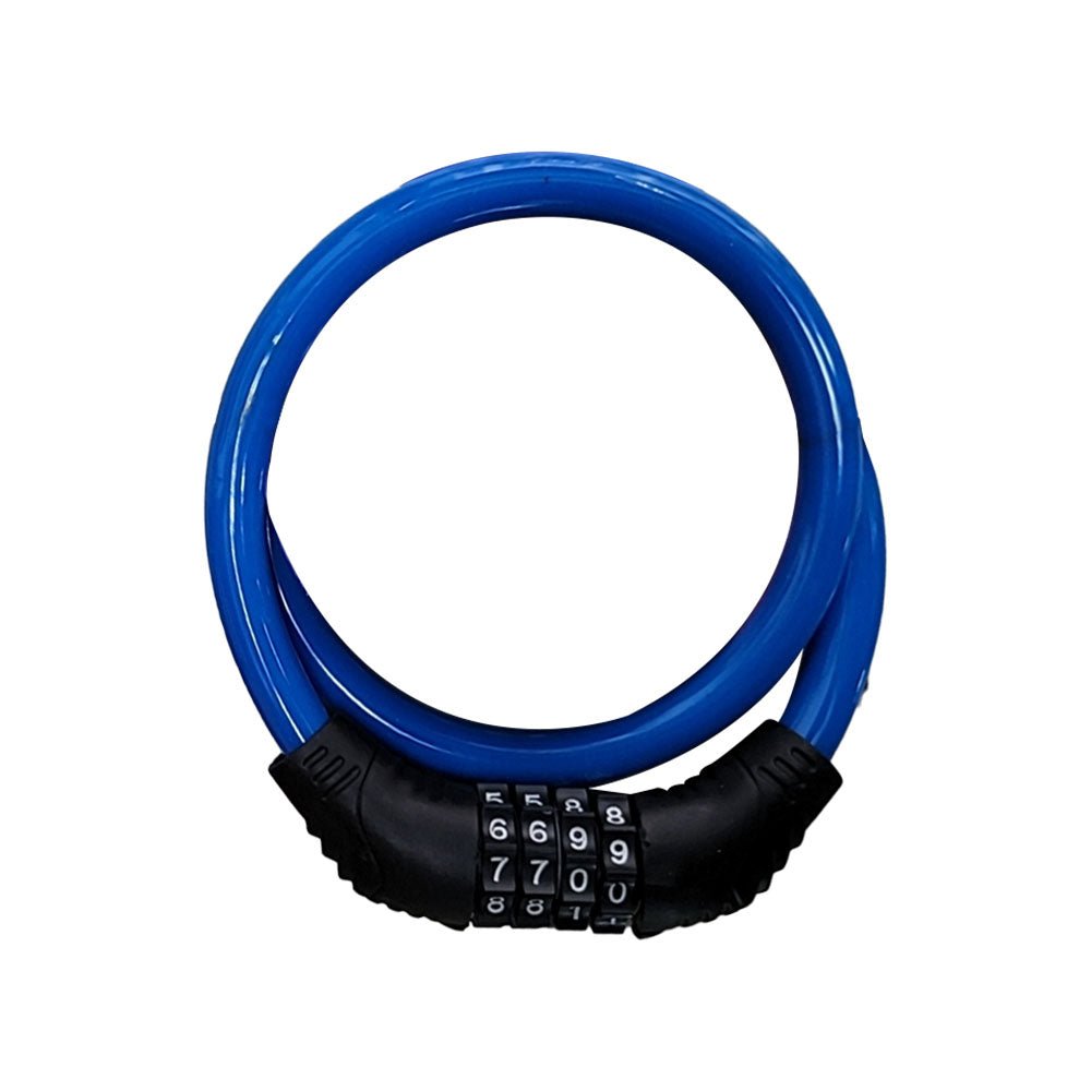 CRONY 4 digit combination lock code clock forBicycles, electric bikes Bike Lock Cable - Edragonmall.com