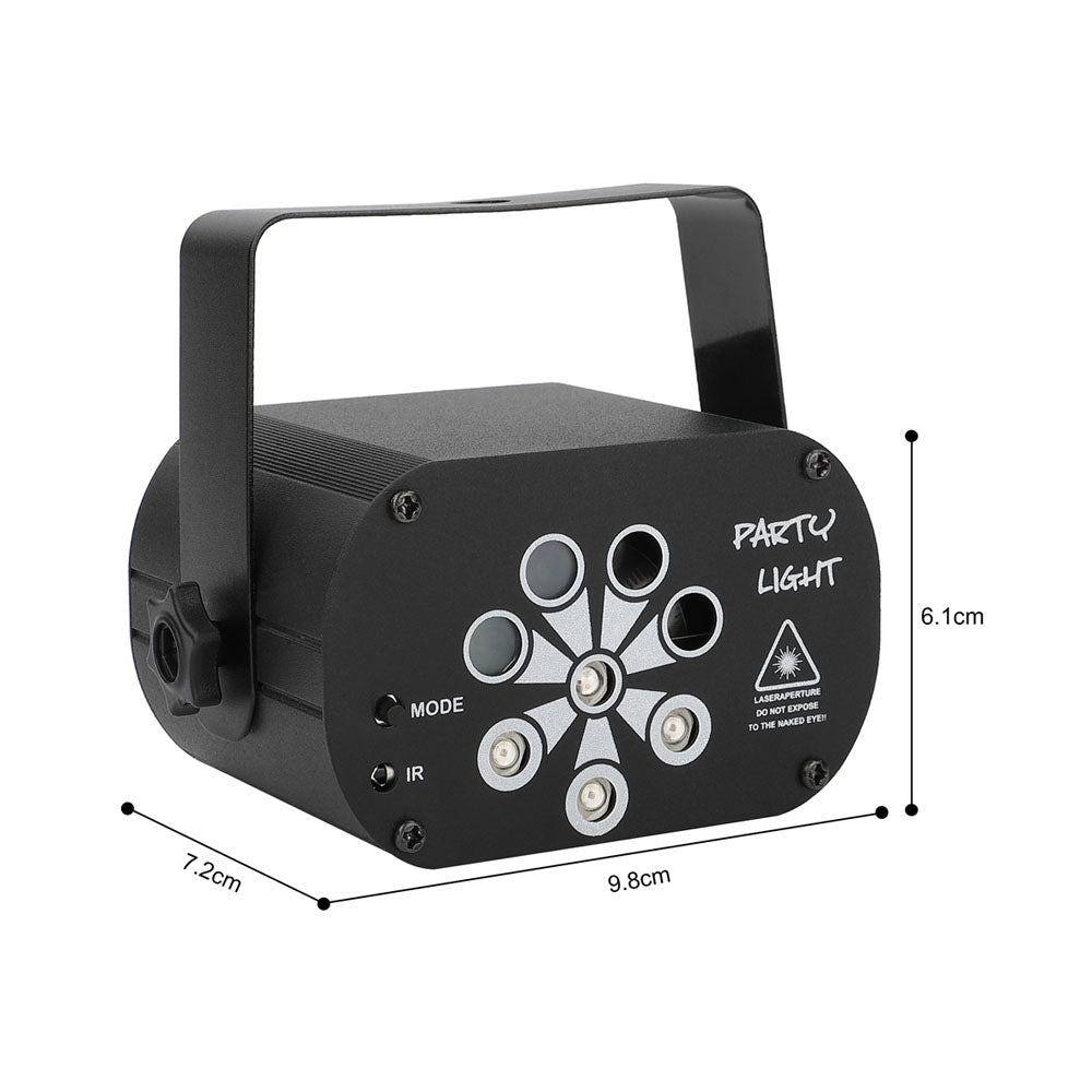 CRONY 8 holes red/green laser with RGB +UV LED light LED Stage Effect Lighting with Remote Controller
