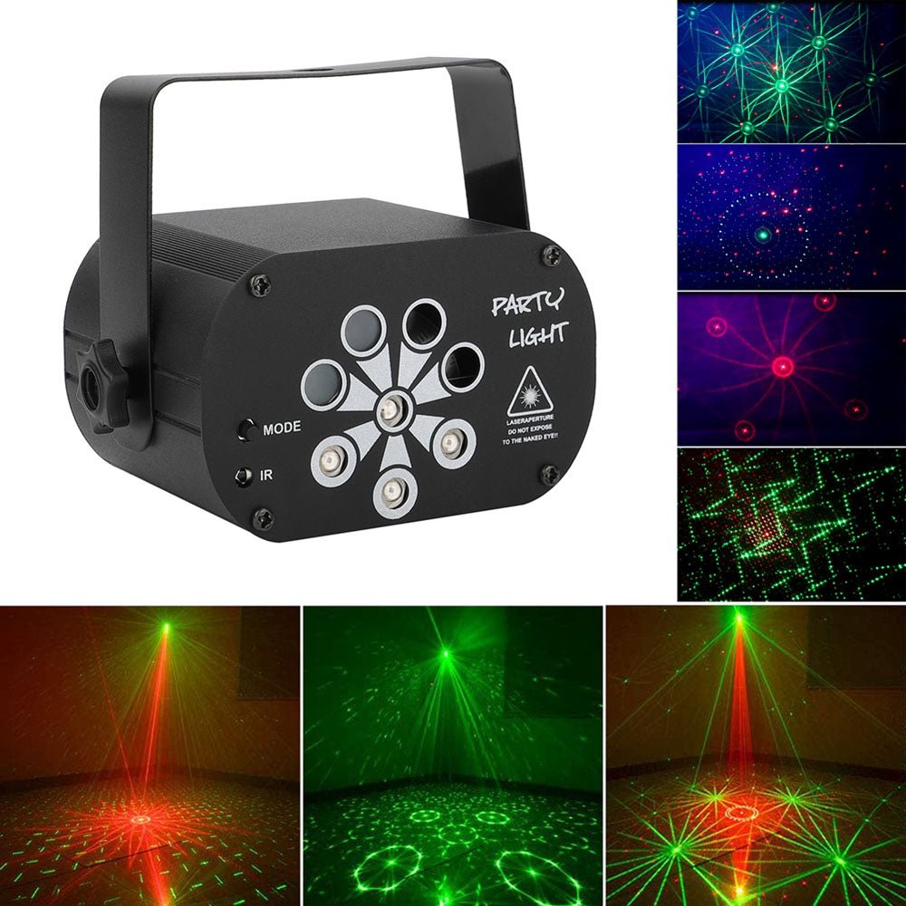 CRONY 8 holes red/green laser with RGB +UV LED light LED Stage Effect Lighting with Remote Controller