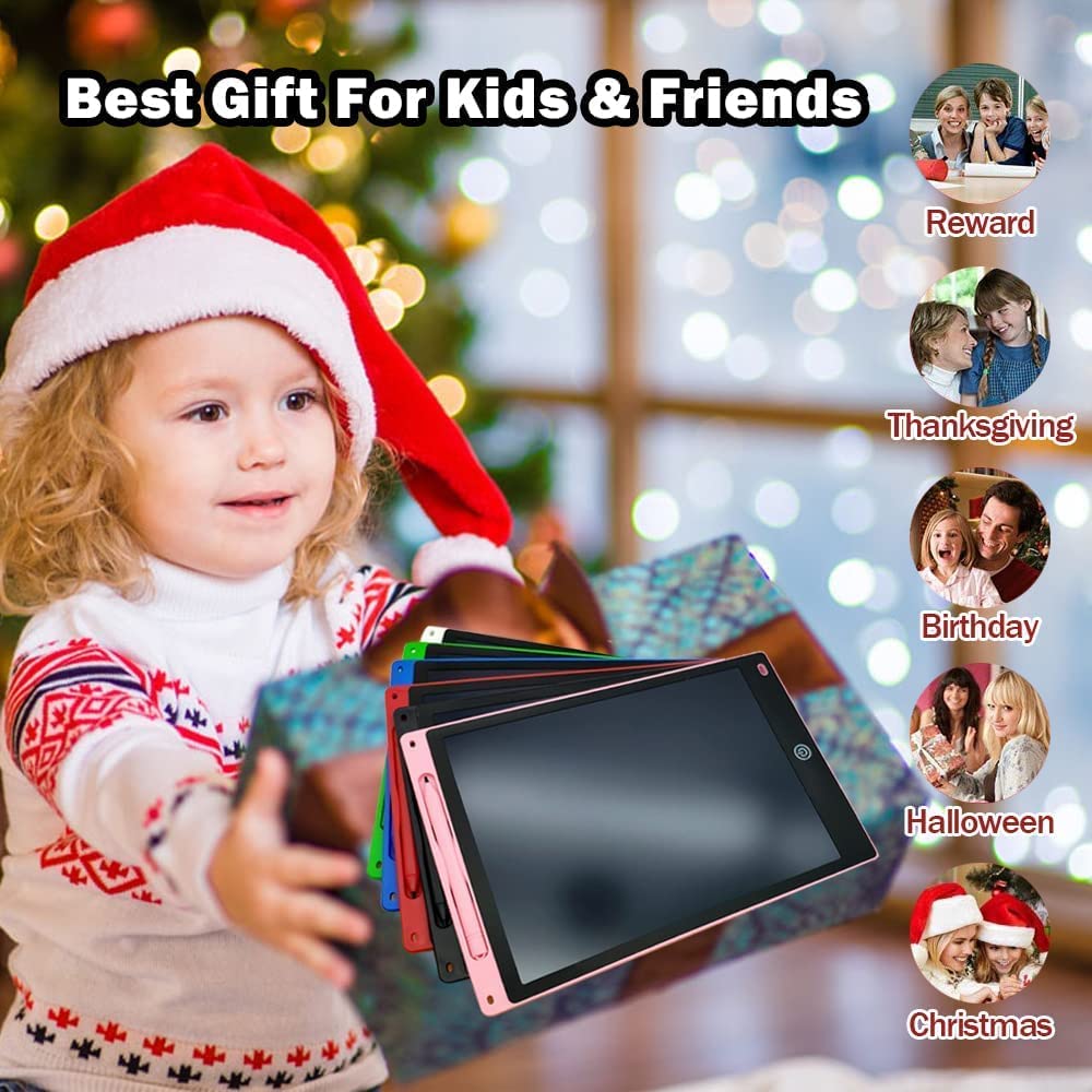 CRONY 8.5 10 12inch LED Writing Tablet Writing Doodle Board 3D LED Luminous Magic Drawing Pad Toys Erasable Sketching Notepad - Edragonmall.com