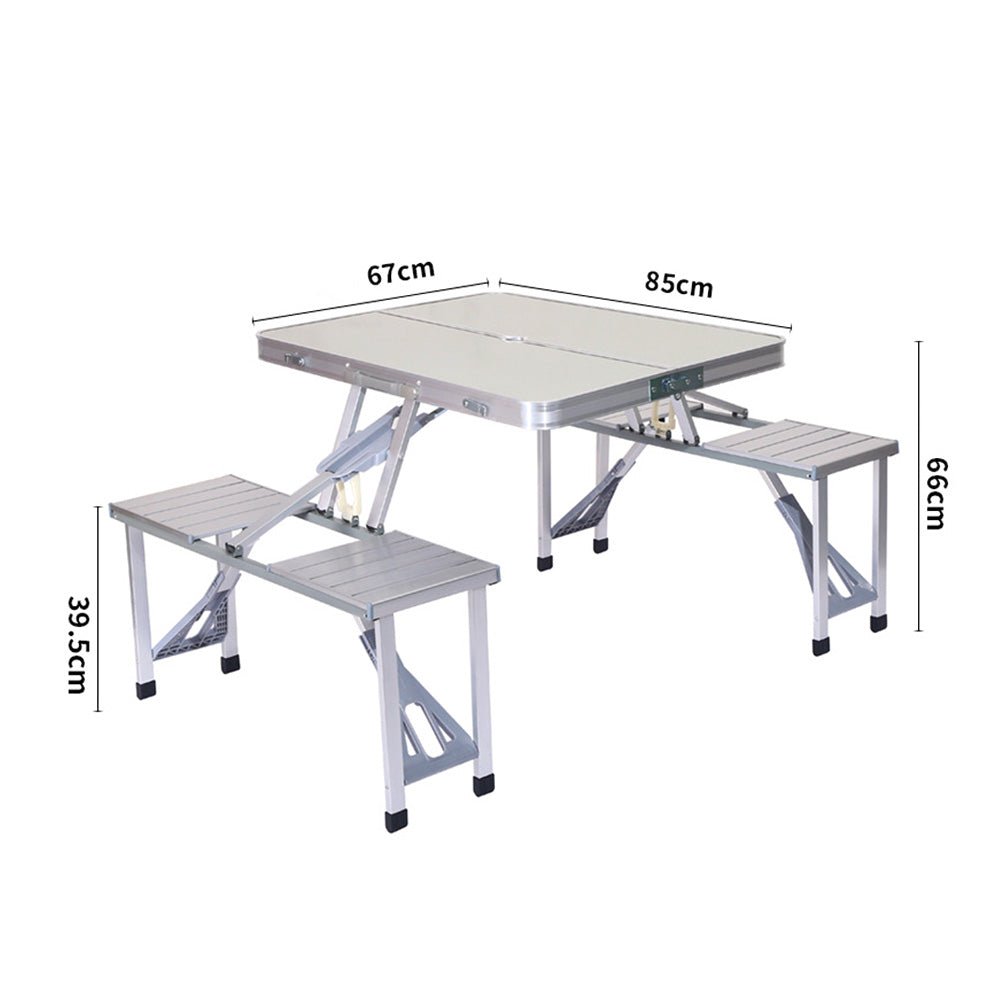 Crony Aluminum Picnic Table Lightweight FoldUp Picnic Table