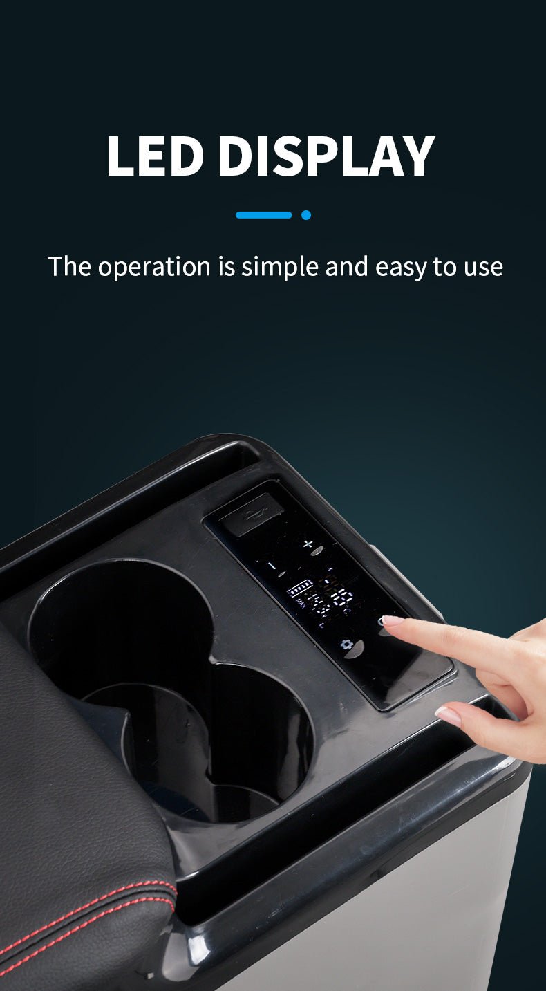 CRONY CF15 15L Vehicle Refrigerator with APP DC 12V for centre armrest in car truck refrigerator without battery - Edragonmall.com
