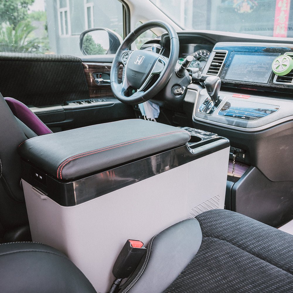 CRONY CF15 15L Vehicle Refrigerator with APP DC 12V for centre armrest in car truck refrigerator without battery - Edragonmall.com