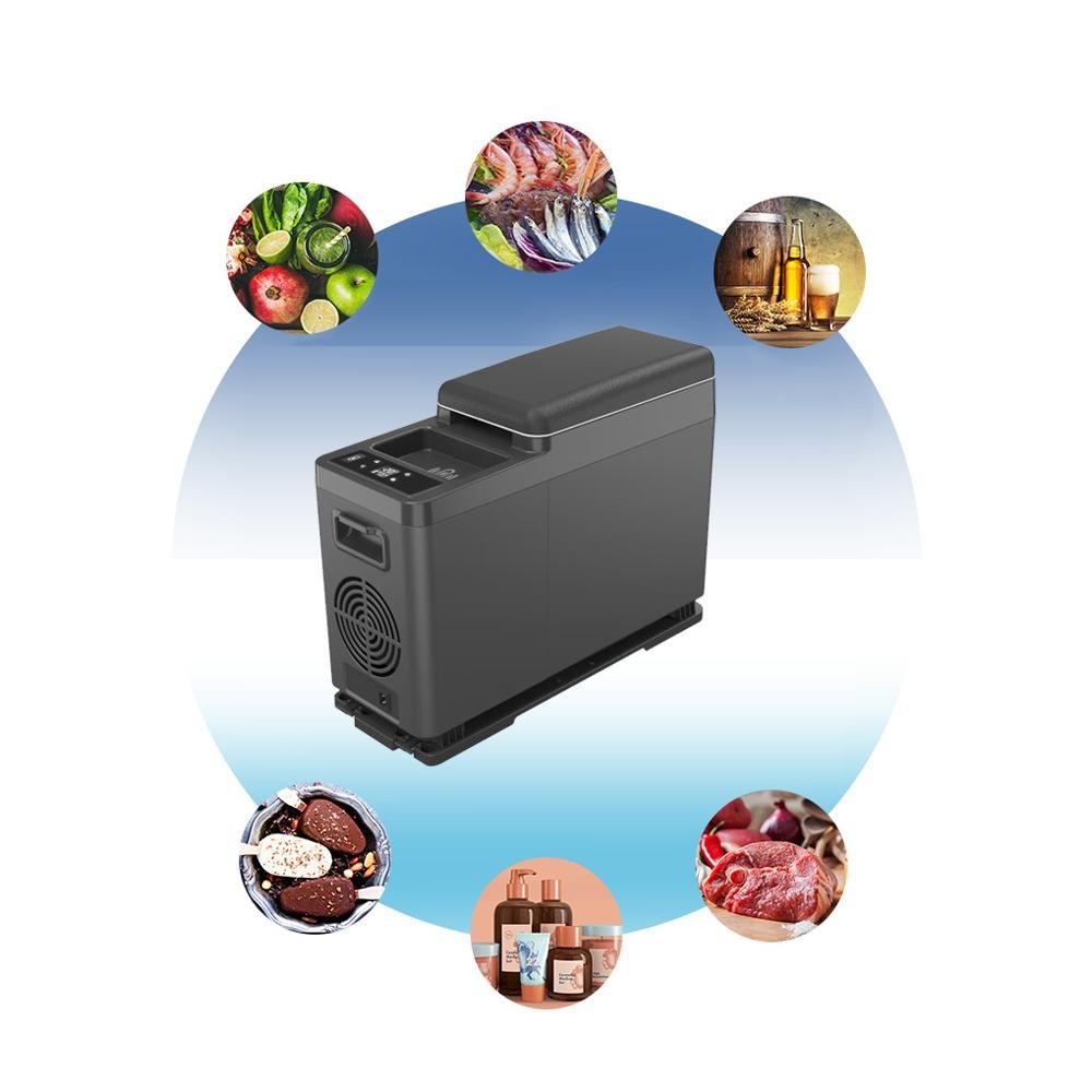 CRONY CF8 8L Vehicle Refrigerator with APP Car Refrigerator Freezer Small Fridge for Family Camping Cooler and Warmer - Edragonmall.com