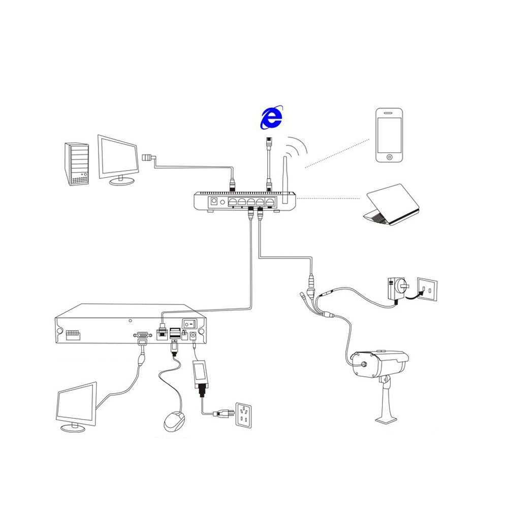 CRONY CN-5010 5MP AHD Camera Network camera HD camera 36LED mobile phone remote