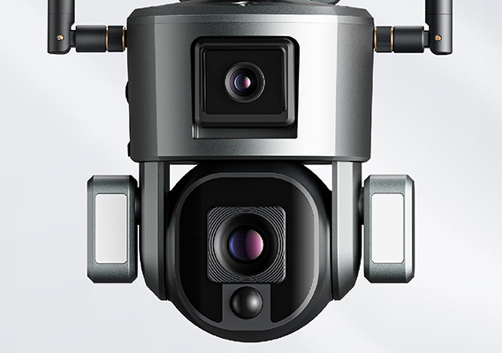CRONY D5 4G-4K-8MP Solar Dual Linkage Battery PTZ Camera 8MP Wireless CCTV Camera Outdoor IP66 Waterproof Solar Dual Camera - Edragonmall.com