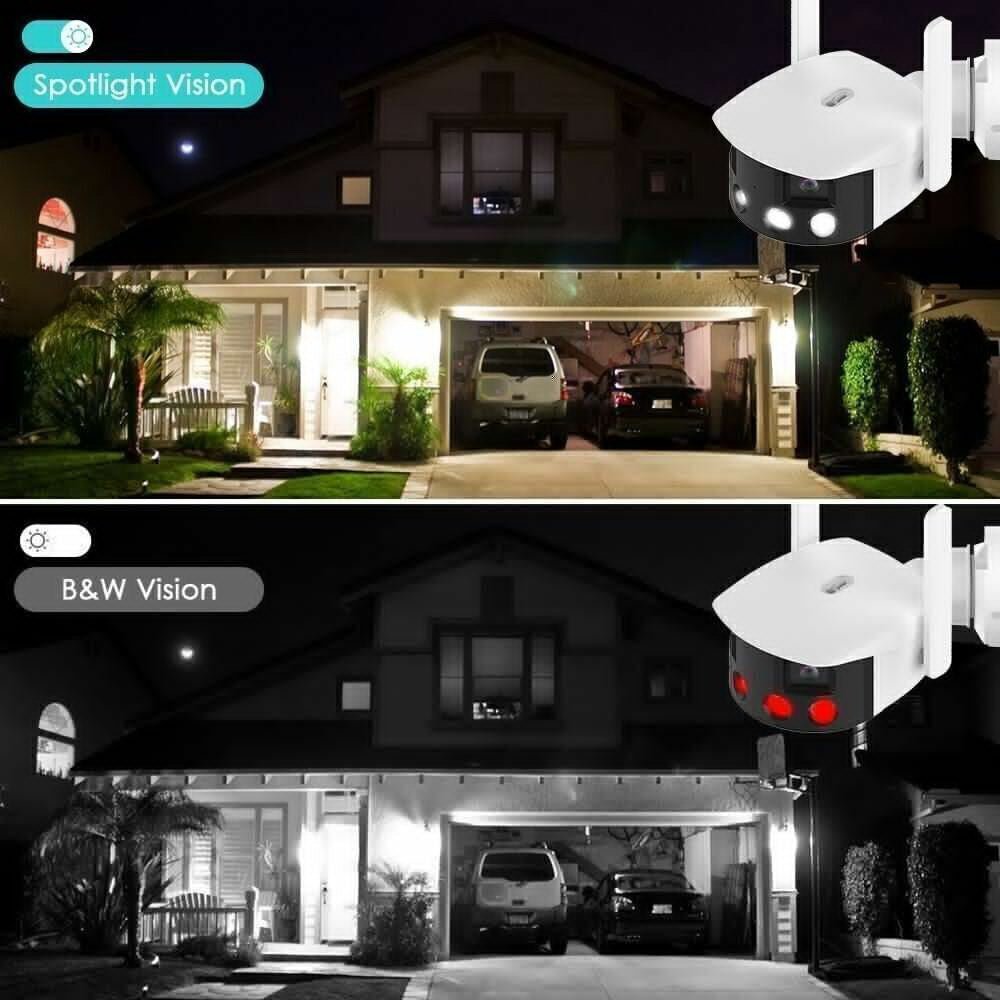 CRONY EW WIFI 4MP(ICsee APP)Binocular ultra wide Angle Camera 4K 8MP Camera Ultra-Wide Angle Dual Lens 180° Panorama two way audio - Edragonmall.com