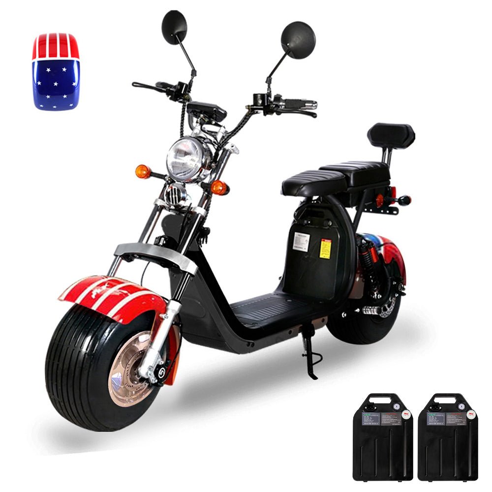 CRONY G-029 3000W Electric Motorcycle Motorbike High Speed Harley tyre Double Seat with double battery - Edragonmall.com