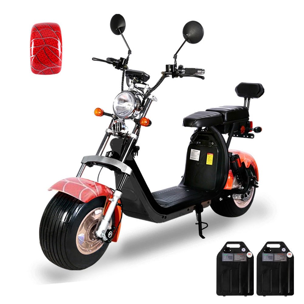 CRONY G-029 3000W Electric Motorcycle Motorbike High Speed Harley tyre Double Seat with double battery - Edragonmall.com