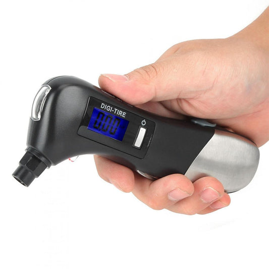 CRONY  JZ-405C Tire Pressure Measuring Mini LED Flashlight Torch Multifunction Emergency lamp