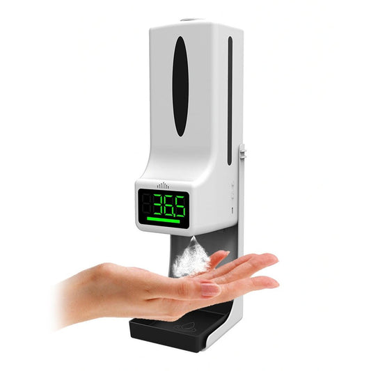 CRONY K9 Pro X Automatic Temperature Measurement&Disinfection Mach Intelligent Sensor Soap Dispenser with Thermometer Infrared Thermometer Dispenser - Edragonmall.com