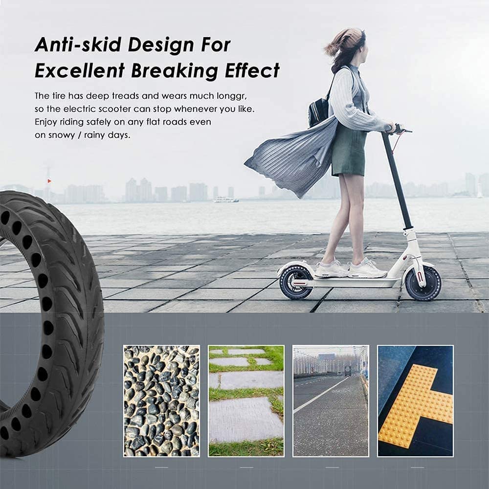 CRONY M365 honeycomb tires Scooter Tires 8.5In Tire Front Rear Tire Honeycomb glow-in-the-dark tires - Edragonmall.com