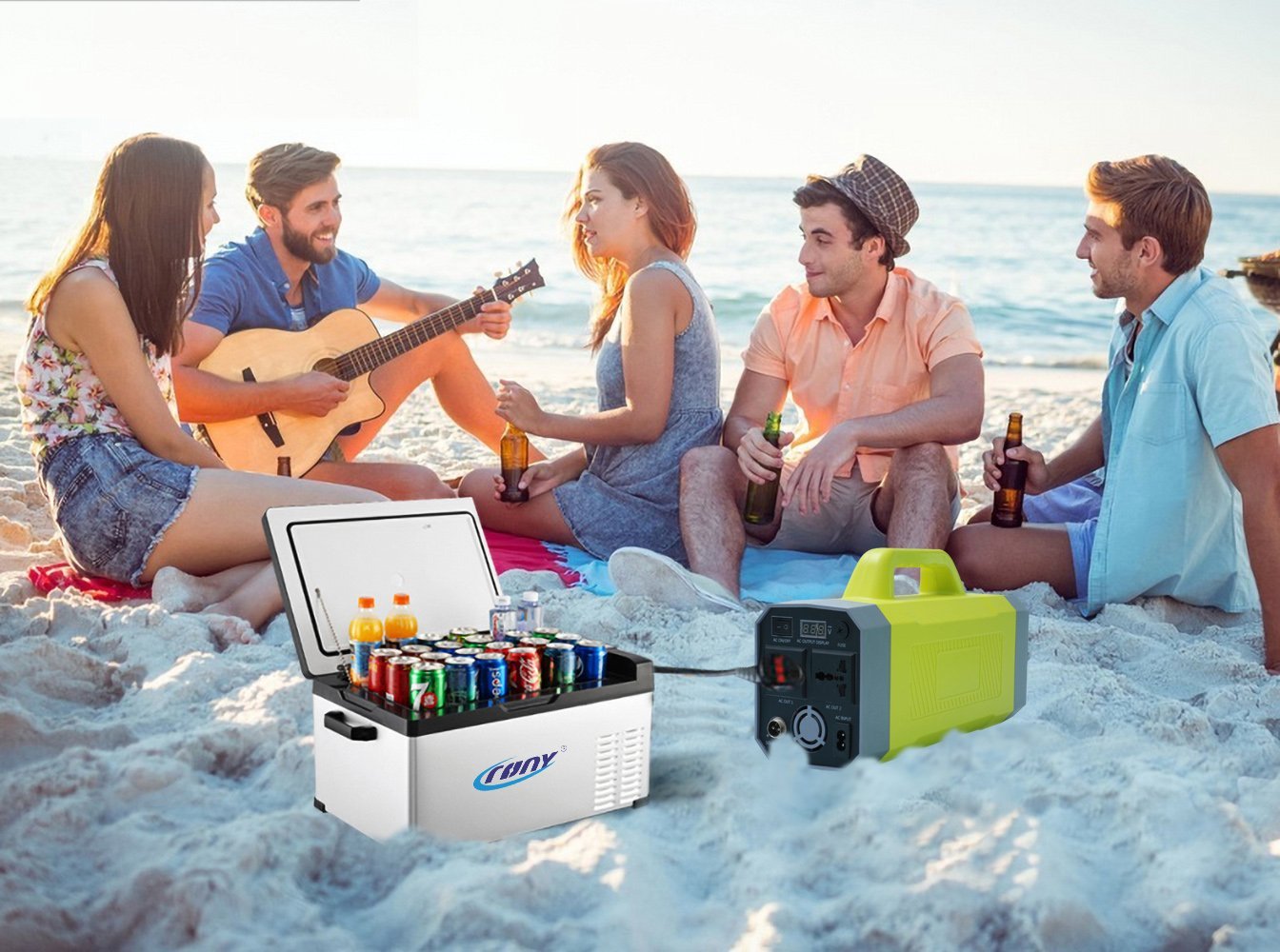 Crony K300 Portable Power Station 100W With Jump Starter Battery For Camping